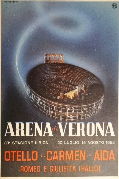 Cartolina - Arena di Verona - 33^ Stagione Lirica - …