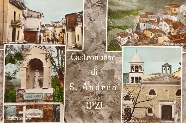Cartolina - Castronuovo di Sant'Andrea - Vedute diverse - 1968