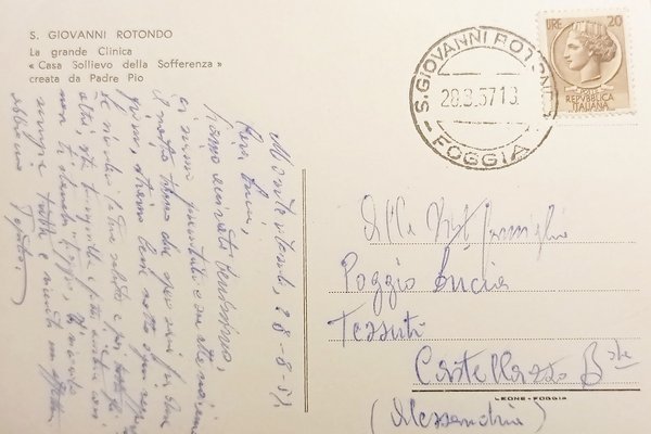Cartolina - San Giovanni Rotondo - La Grande Clinica - …