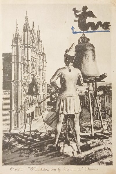 Cartolina - Orvieto - Maurizio con la facciata del Duomo …