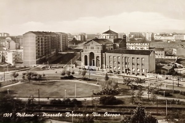 Cartolina - Milano - Piazzale Brescia e Via Osoppo - …