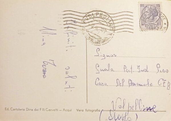 Cartolina - Acqui Terme - Piazza Italia - 1967