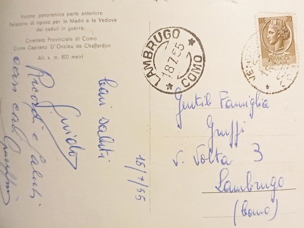 Cartolina - Palazzina di Riposo per le Madri e le …