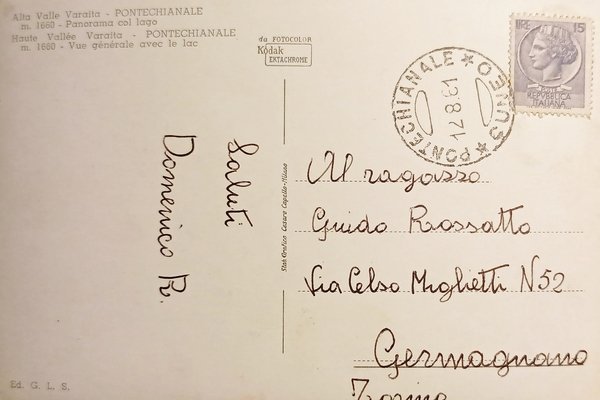 Cartolina - Alla Valle Varaita - Pontechianale - Panorama con …