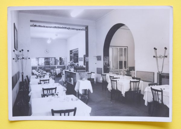 Cartolina Ristorante Nazionale Ferrarini Maria Ferrara 1960