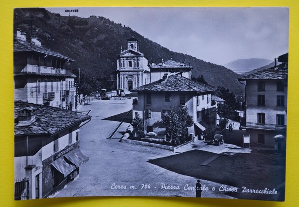 Cartolina Ceres Piazza Centrale E Chiesa Parrocchiale 1961