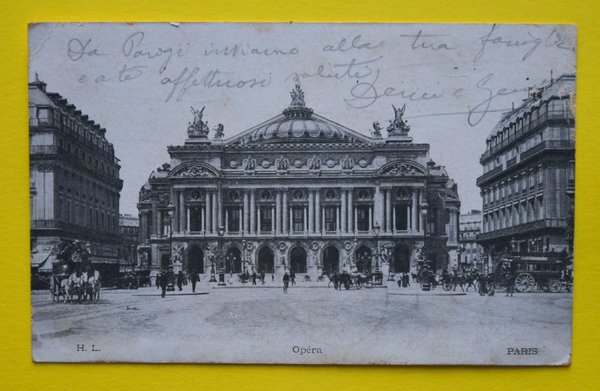 Cartolina Opera Paris 1905