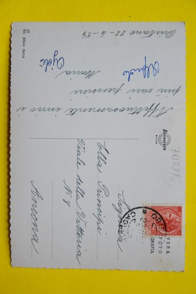 Cartolina Oristano Corso Umberto 1954