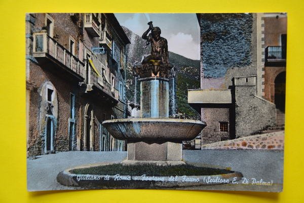 Cartolina Giuliano Di Roma Fontana Del Fauno 1959