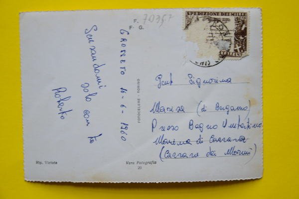 Cartolina Grosseto 1960