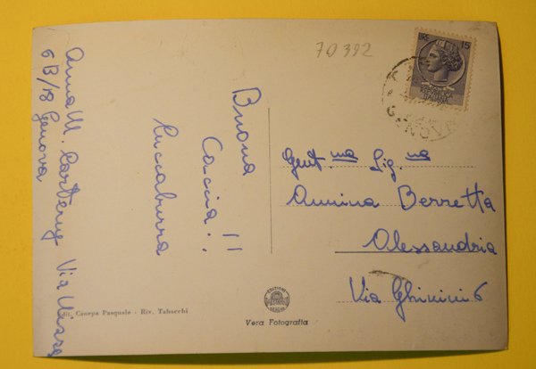 Cartolina Casella Piazza XXV Aprile 1918 ca