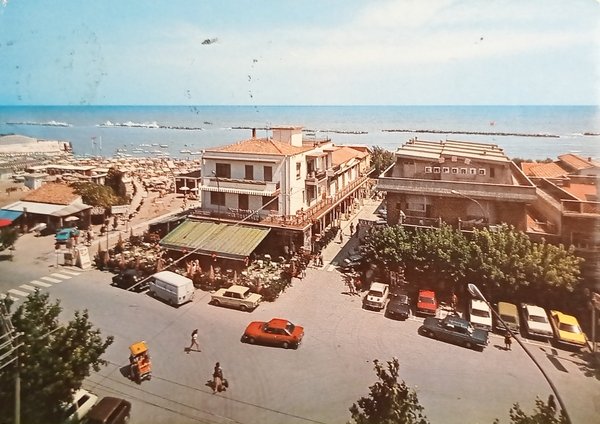 Cartolina - San Mauro Mare - Piazza Cesare Battisti - …