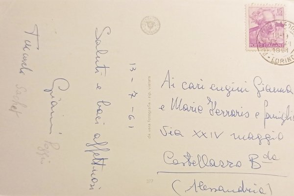 Cartolina - Saluti da Bardonecchia - Vedute diverse - 1961