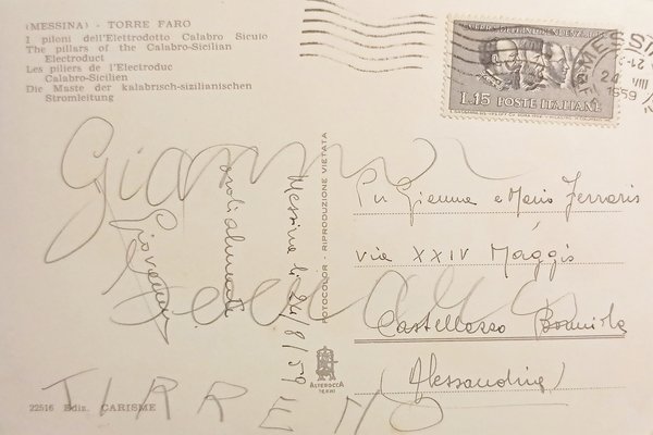 Cartolina - Messina - Torre Faro - 1959