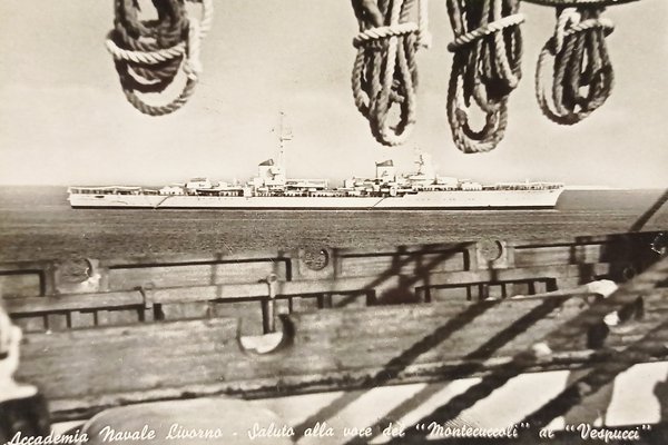 Cartolina - Accademia Navale Livorno - Saluto alla voce del …
