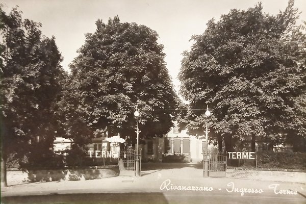 Cartolina - Rivanazzano - Ingresso Terme - 1957