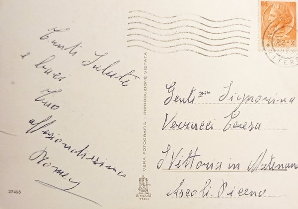 Cartolina - Acquapendente - Circonvallazione - Zona Villini - 1955