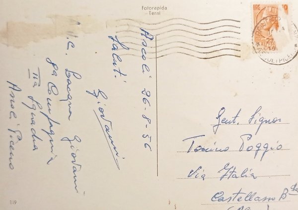 Cartolina - Ascoli Piceno - Panorama parziale da sud - …