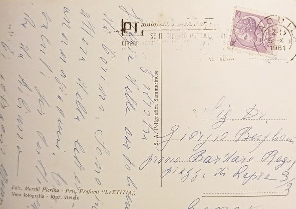 Cartolina - L'Aquila degli Abruzzi - Fontana luminosa e Giardini …