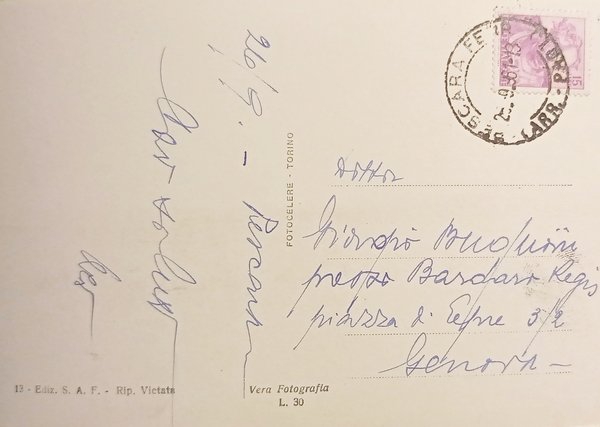 Cartolina - Pescara - Piazza Italia - 1961