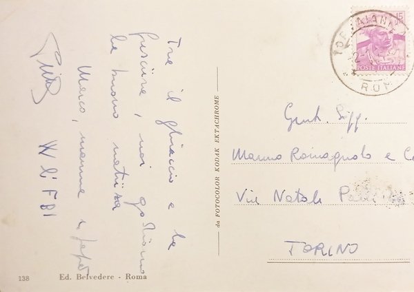 Cartolina - Saluti da Torvaianica - Vedute diverse - 1964