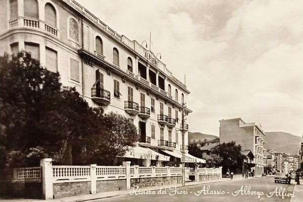 Cartolina - Riviera dei Fiori - Alassio - Albergo Alfieri …