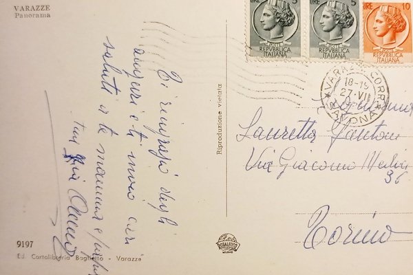 Cartolina - Varazze - Panorama - 1954