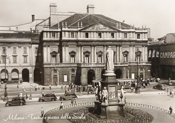 Cartolina - Milano - Teatro e Piazza della Scala - … | Immagine principale