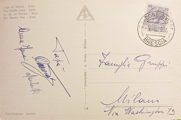 Cartolina - Lago di Garda - Salò - 1960