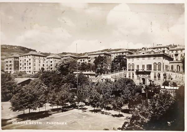 Cartolina - Genova Sestri - Panorama - 1957