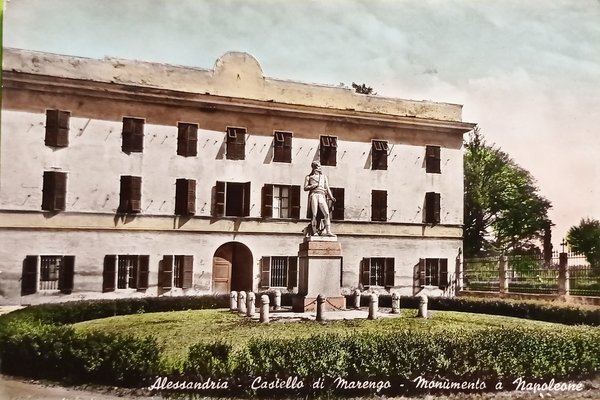 Cartolina - Alessandria - Castello di Marengo - Monumento a …