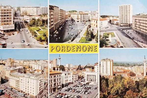 Cartolina - Pordenone - Vedute diverse - 1971
