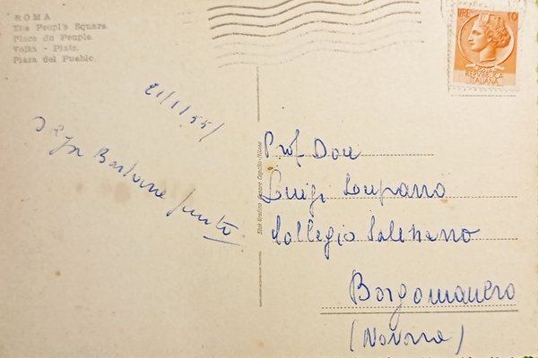 Cartolina - Roma - Piazzale del Popolo - 1955