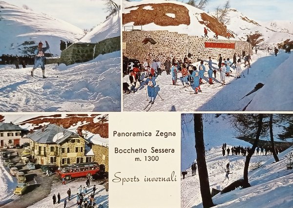 Cartolina - Panoramica Zegna - Bocchetto Sessera - Sports Invernale …