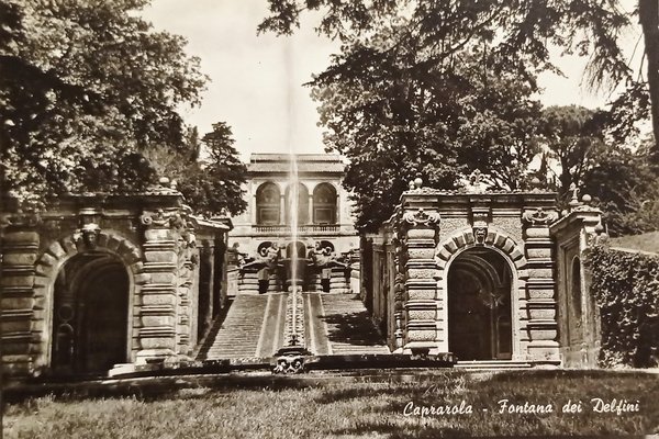 Cartolina - Caprarola - Fontana dei Delfini - 1960 ca.