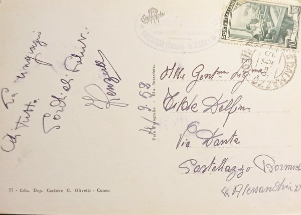 Cartolina - Colle della Maddalena (Valle Stura) - Albergo del …