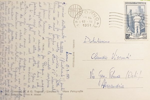 Cartolina - Accademia Navale Livorno - Nave Scuola A. Vespucci …