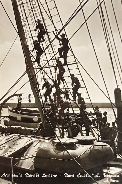 Cartolina - Accademia Navale Livorno - Nave Scuola A. Vespucci …