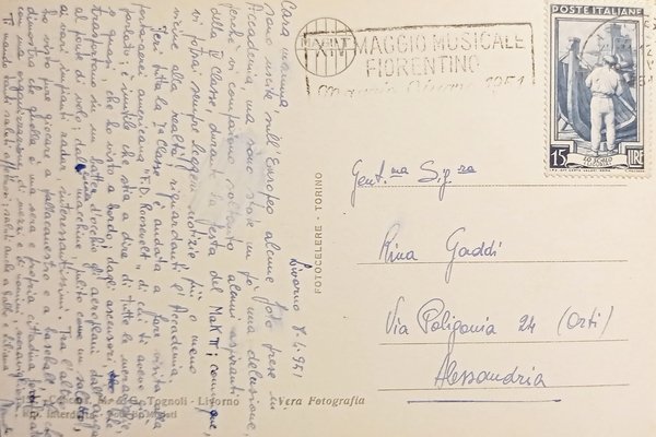 Cartolina - Accademia Navale Livorno - Nave Scuola A. Vespucci …