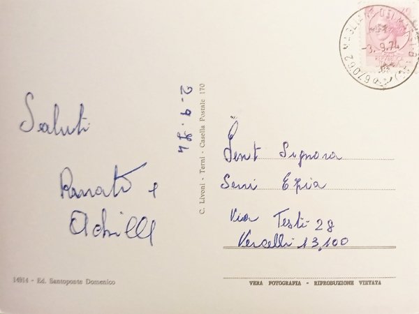 Cartolina - Magliano dei Marsi - Panorama del Monte Velino …