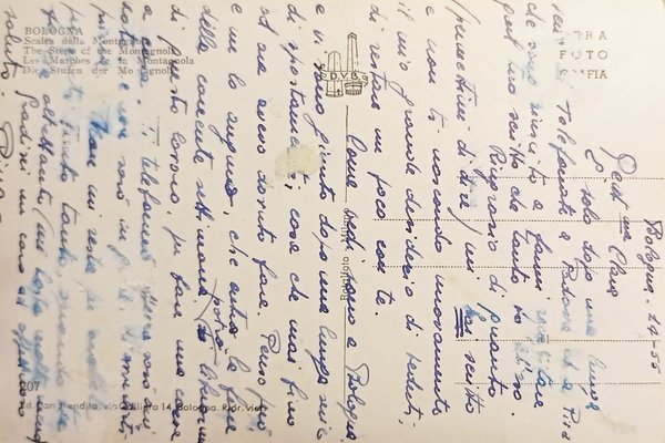 Cartolina - Bologna - Scalea della Montagnola - 1955