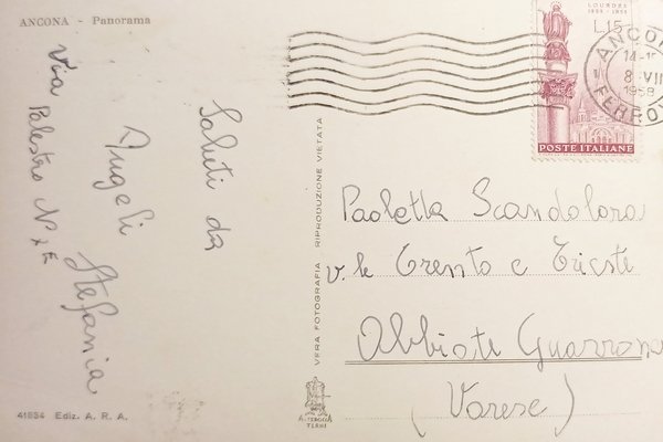 Cartolina - Ancona - Panorama - 1958