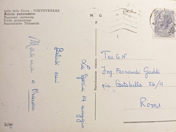 Cartolina - Golfo della Spezia - Portovenere - Scorcio panoramico …