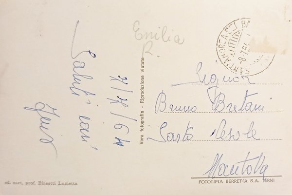 Cartolina - S. Andrea Bagni ( Parma ) - Le …