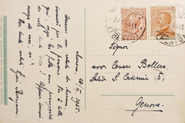 Cartolina - Merano - Castello Brunnenburg e Castello Tirolo - …