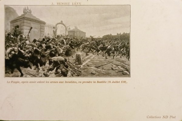 Cartolina - Cinematografo J. Benoit Levy - Presa della Bastiglia …