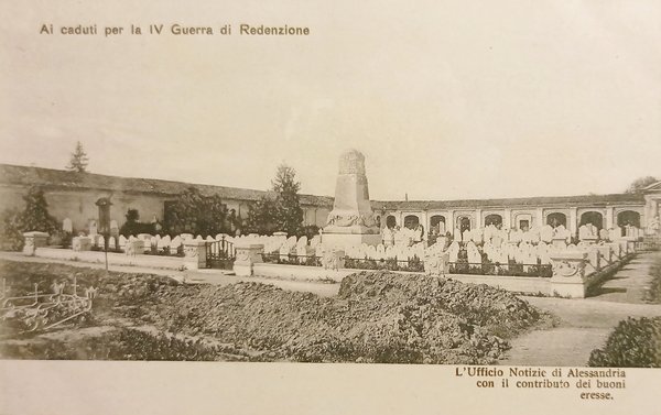 Cartolina - Ai Caduti per la IV Guerra di Redenzione …