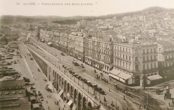 Cartolina - Algeria - Perspective des Boulevards - 1910 ca.