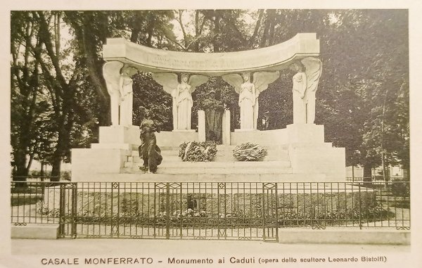 Cartolina - Casale Monferrato - Monumento ai Caduti - 1934