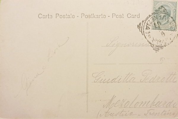 Cartolina - Chioggia - Canal Lombardo - 1906